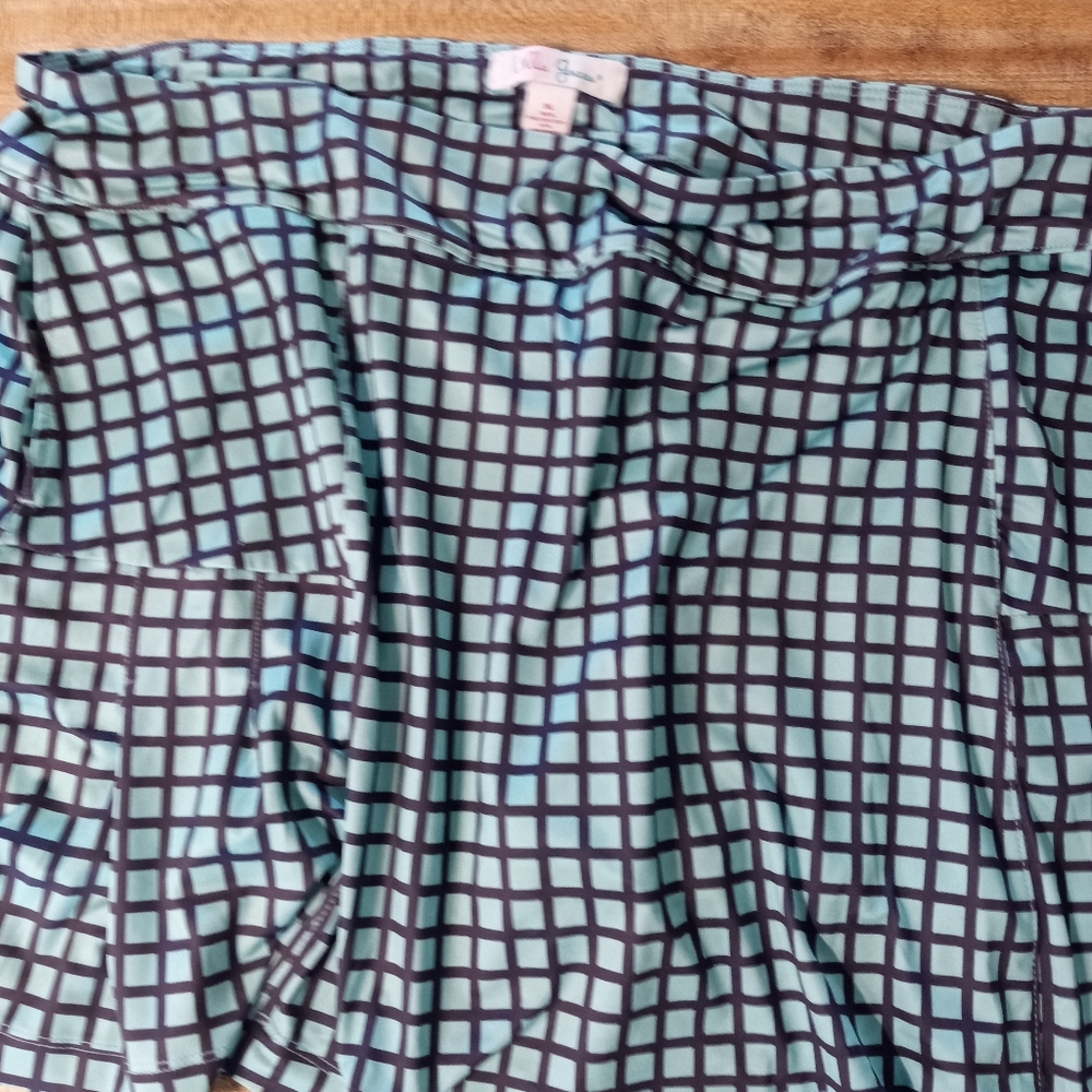 Lillie Green Plaid Women's Skort Size XL